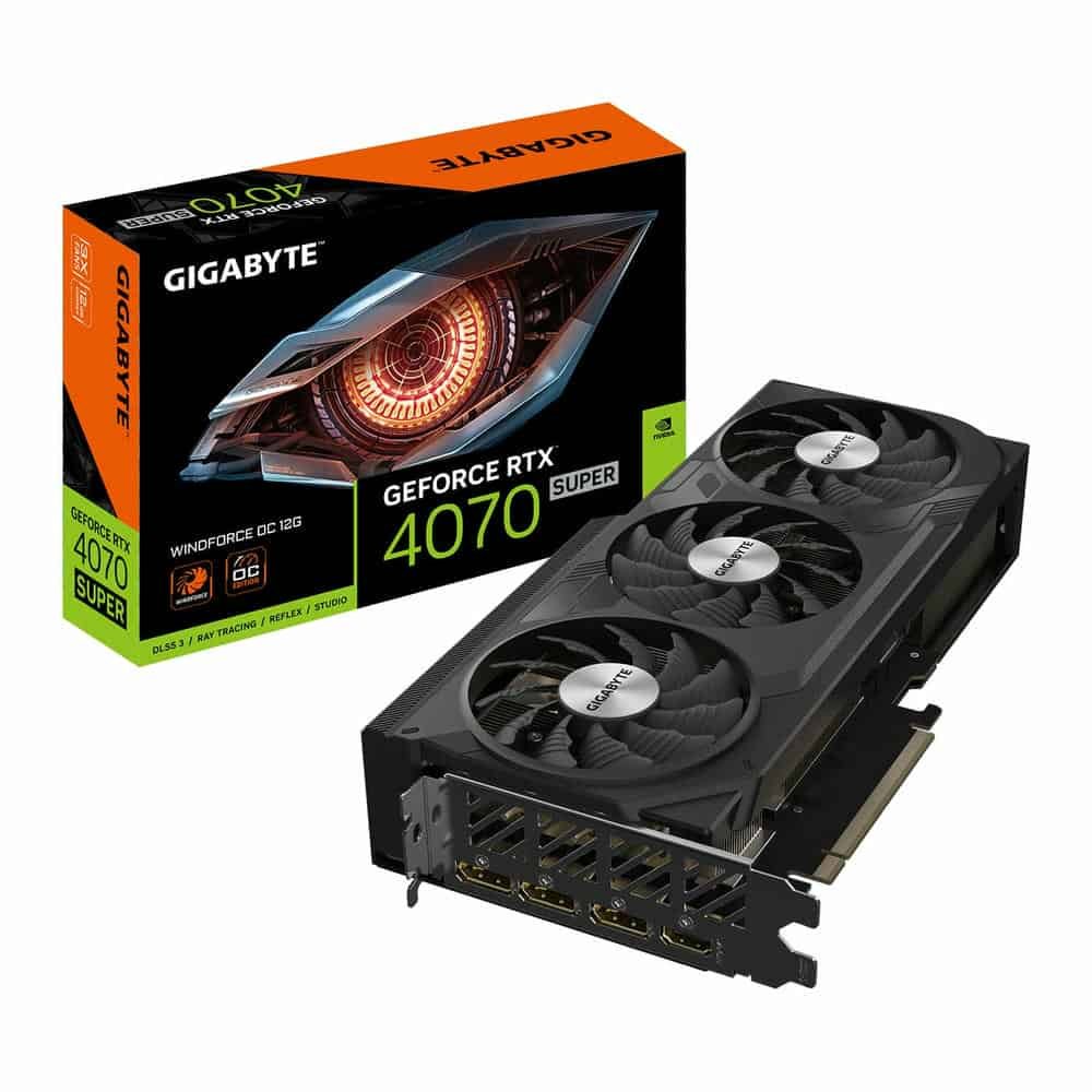 Gigabyte NVIDIA GeForce RTX 4070 SUPER 12GB WINDFORCE OC Ada Lovelace Graphics Card